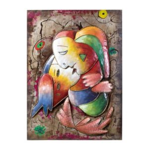 Maestro Picture Metal Wall Art In Multicolor And Red