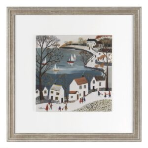 Buellton Wooden Sailboats Wall Art In Oak Frame