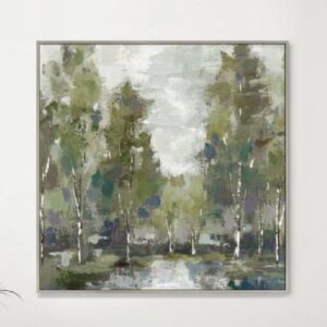 Deland Canvas Serene Moment Wall Art In Gold Frame