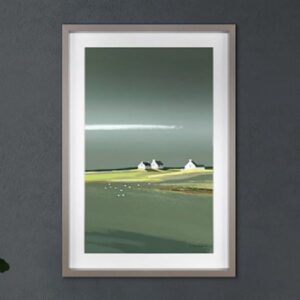 Floyd Wooden Cottages Sentry Wall Art In Grey Frame