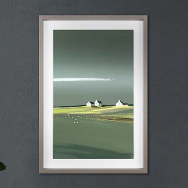 Floyd Wooden Cottages Sentry Wall Art In Grey Frame